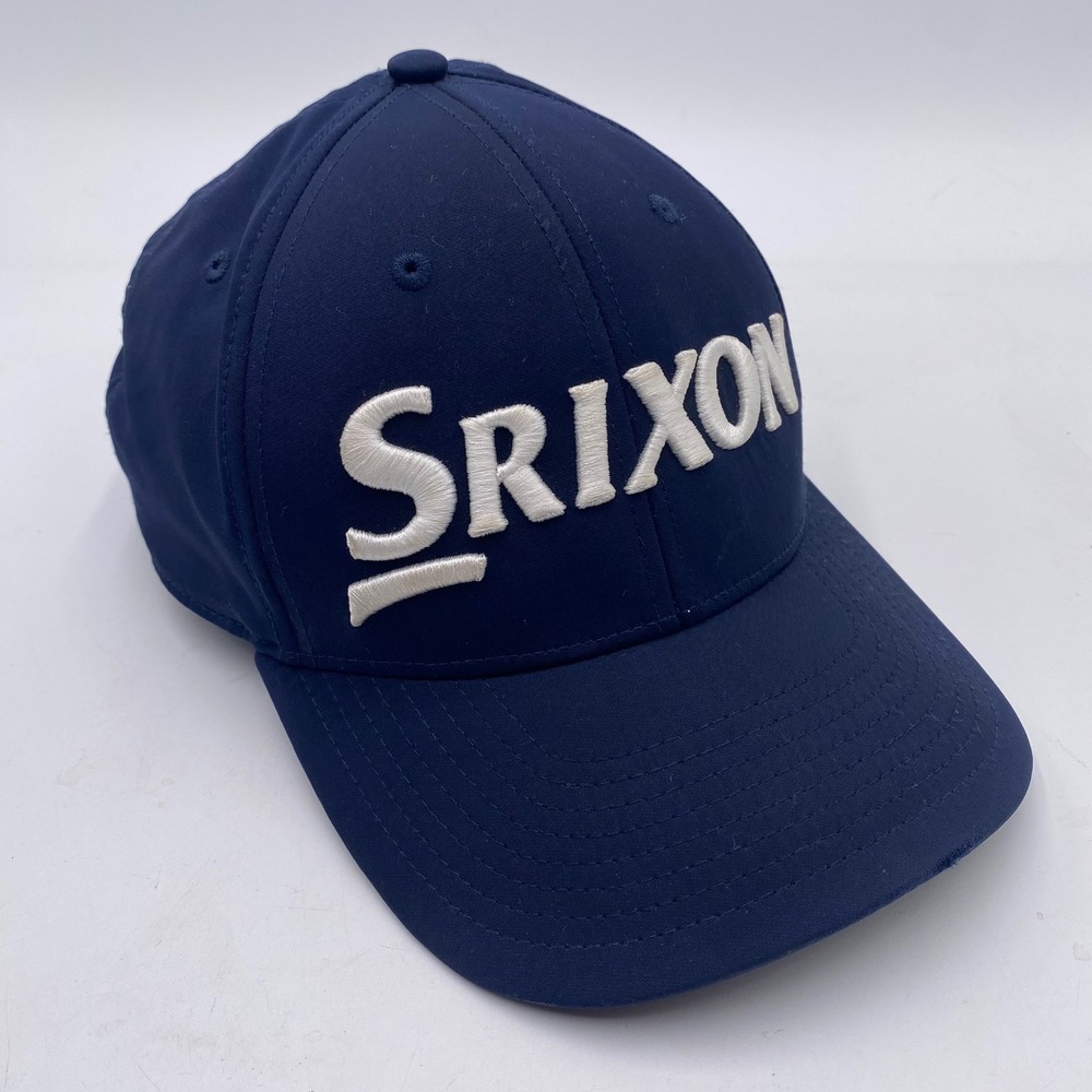 SRIXON Performance Golf Hat Mens OSFA‎ Navy Blue Embroidered Logo Adjustable Cap